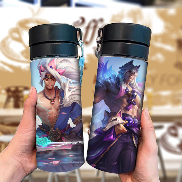 英雄联盟LOL随手杯防摔茶杯便携创意杯子时尚运动定制塑料杯学生