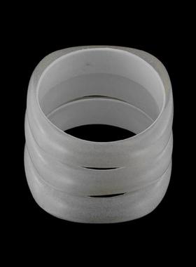 内径56mm树脂黄色方形瑞丽手镯女