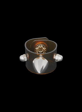 莲蓬铆钉咖啡色半透明软塑料戒指