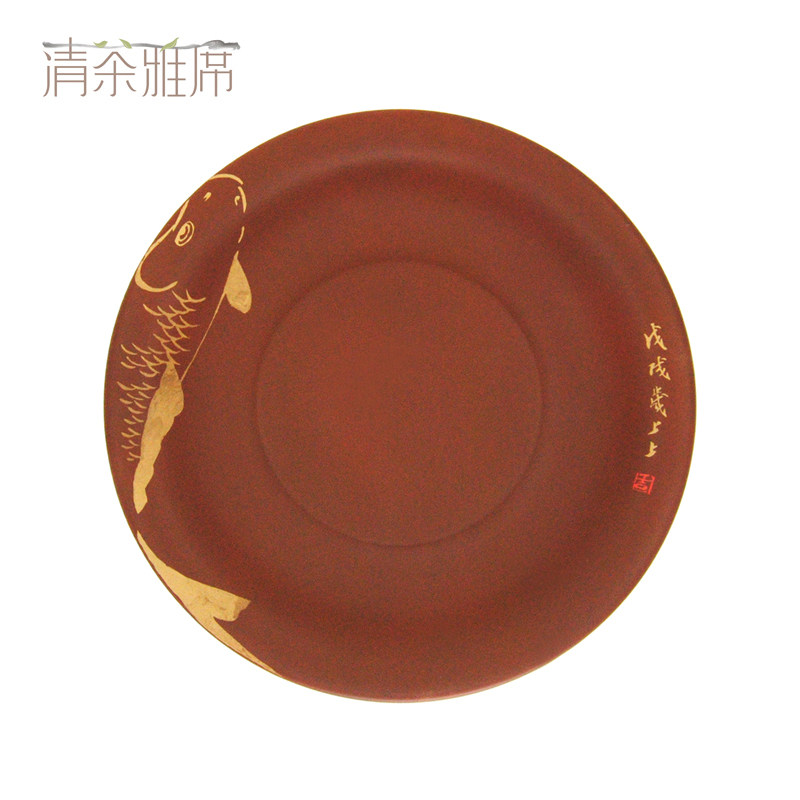 建水紫陶壶名家上上陶杨余全手工紫陶干泡盘茶壶托壶承茶海 多款