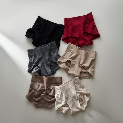 CCRED荷鹿伊高弹蚕丝棉内裤女