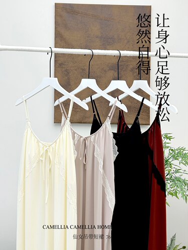 牛奶丝睡裙尚尼秀锦纶花边甜美夏