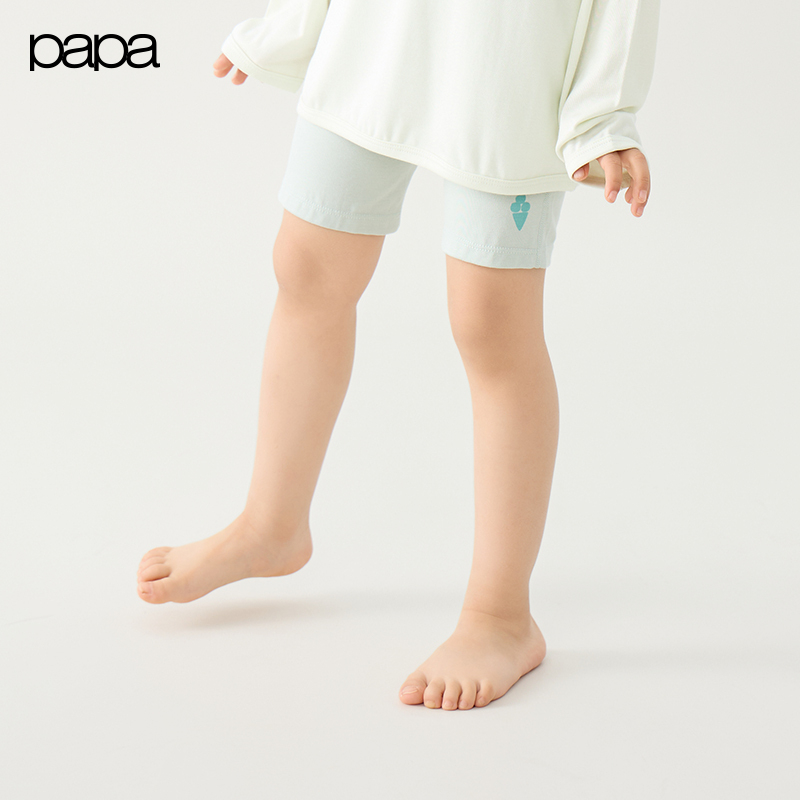 【小奶皮】papa爬爬夏季儿童贴身打底裤男女童莫代尔短裤舒适百搭
