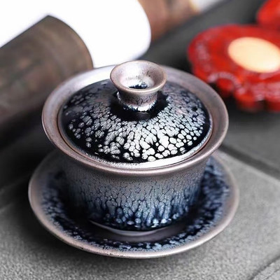 盖碗建盏茶杯泡茶碗家用
