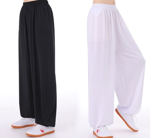 冰丝太极服裤 瑜伽透气防蚊太极晨练裤 练功裤 武术裤 男女灯笼裤 夏季