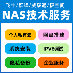 飞牛NAS私有云技术支持群晖安装远程ipv6公网访问影音盘部署服务