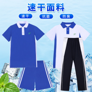 深圳校服中学生初中高中生速干短袖短裤校服裤深圳市校服冰丝长裤
