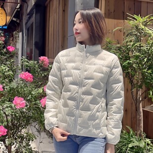 阿珂姆女轻薄羽绒服立领保暖鸭绒秋冬羽绒内胆外套