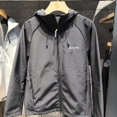 阿珂姆软壳衣休闲夹克连帽防风防泼水加绒保暖男外套