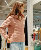 阿珂姆新款 清仓 鹅绒服轻薄连帽羽绒服保暖女休闲羽绒外套断码