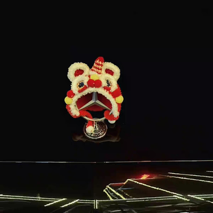 醒狮奔驰立标帽子汽车车标新年装饰摆件春节过年氛围感装饰送朋友
