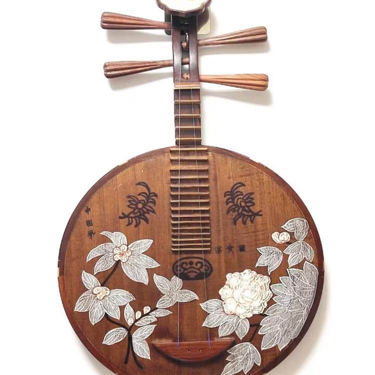 弹拨创意装饰空间摄影乐器月琴阮
