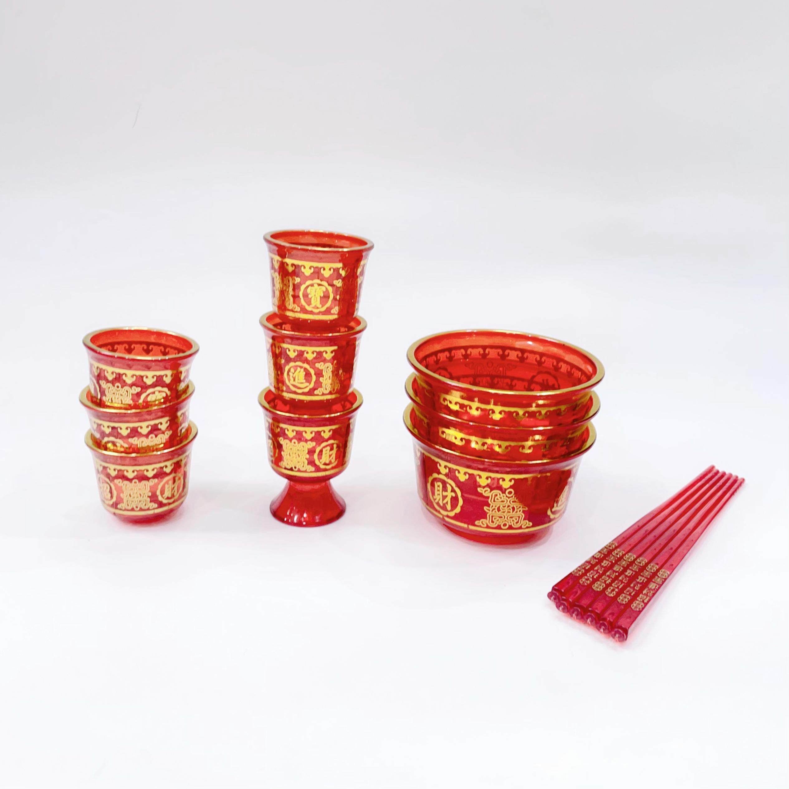 潮汕拜老爷用品塑料红色酒杯茶杯碗供杯供佛摆件拜神筷子闽南念心,特色手工艺,其他特色工艺品,淘宝优惠券,粉丝福利购,淘宝优惠卷