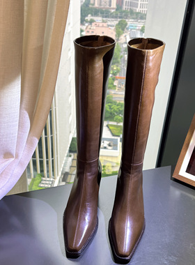 秋冬新款骑士长靴真皮高端女靴S29W360818