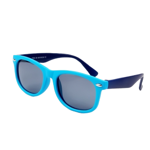 宝宝太阳镜简约黑色防晒遮阳镜帅气时尚男女童偏光防紫外线墨镜潮