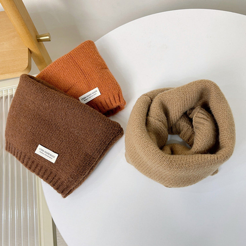 儿童围巾男女童简约纯色保暖针织脖套小孩美拉德色系潮搭防寒围领,童装/婴儿装/亲子装,围巾,淘宝优惠券,粉丝福利购,淘宝优惠卷
