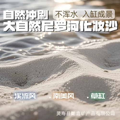 鼠鱼水草缸黄沙鱼缸造景尼罗鱼缸底沙底砂南美缸河沙河沙细化妆沙