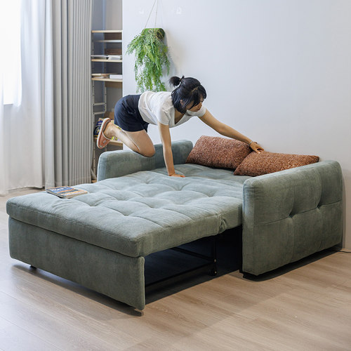 简约现代可伸缩高回弹海绵沙发床