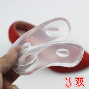透明硅胶后跟贴防磨脚鞋贴 鞋后跟贴防掉半码垫加厚 柔软后跟帖