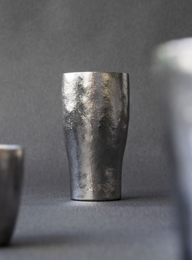 日本国礼sus gallery纯手工钛杯真空保温保冷400ml啤酒杯高端送礼