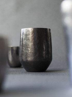 日本国礼同款sus gallery纯钛啤酒杯真空双层隔温冰饮保冷保温