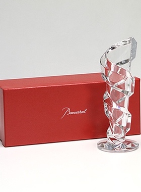 日本代购Baccarat巴卡拉法国手工Spirale飓风流线北欧极简风花瓶