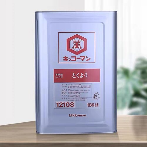 KIKKOMAN万字浓口酱油18L日本原装进口万字酱油酿造酱油龟甲万 - 封面
