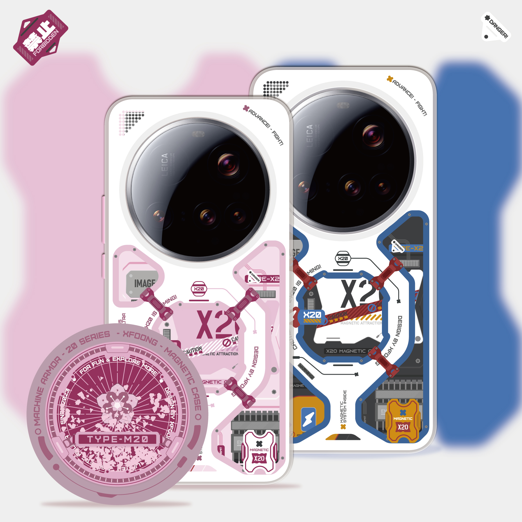 XFOONG原创|设计师品牌 X20樱花元祖 小米15ultra 手机壳保护软壳 TPU保护套双层imd图案xiaomi