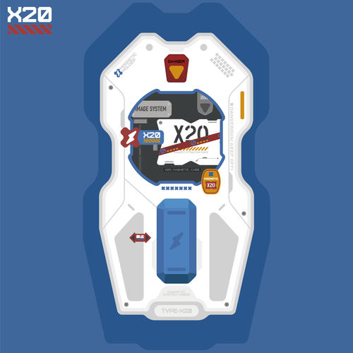 XFOONG原创|X20元祖护卫盾 磁吸支架 手机桌面可竖立magsafe