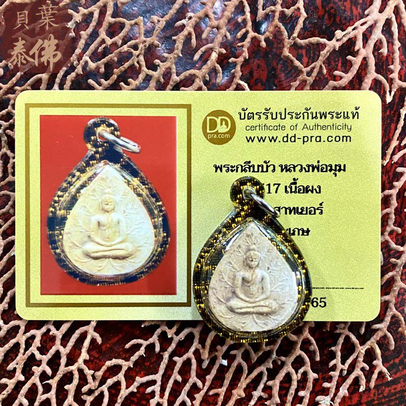 贝叶泰佛2517龙婆坤圣水菩提叶崇迪含外壳及DDPRA卡包邮泰国特色