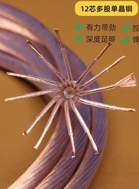 德国进口7NOCC单晶铜发烧级音响喇叭线信号线特氟龙音频线DIY散线