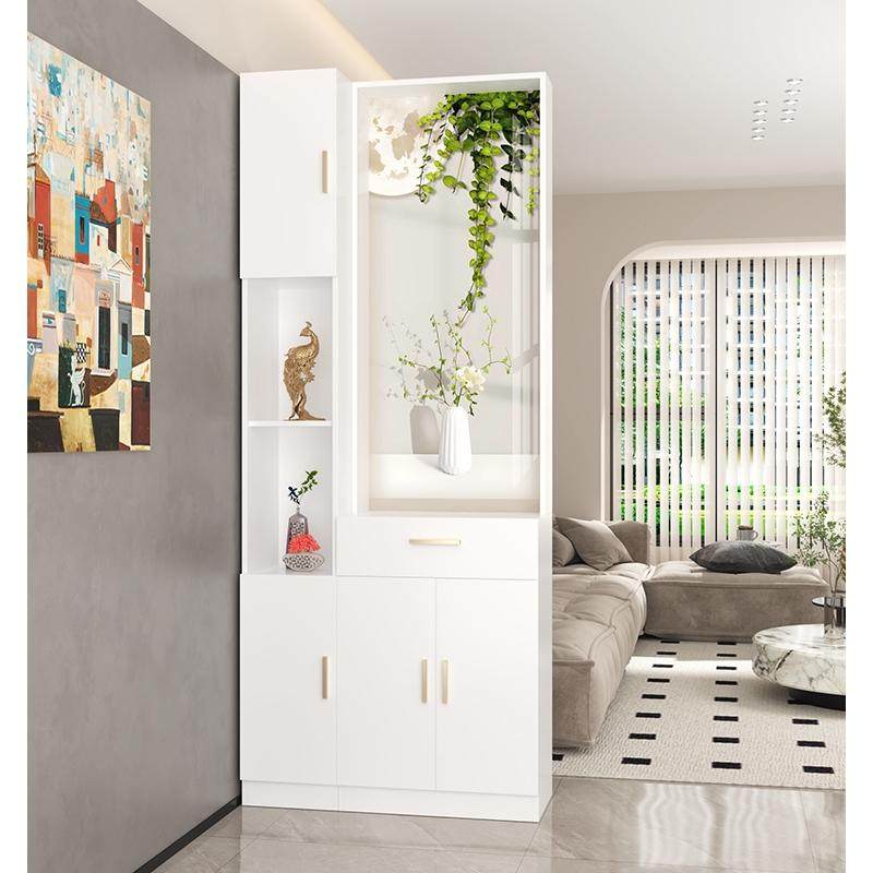 双面实木长虹玻璃正对大门玄关柜简约现代屏风隔断客厅进门入户