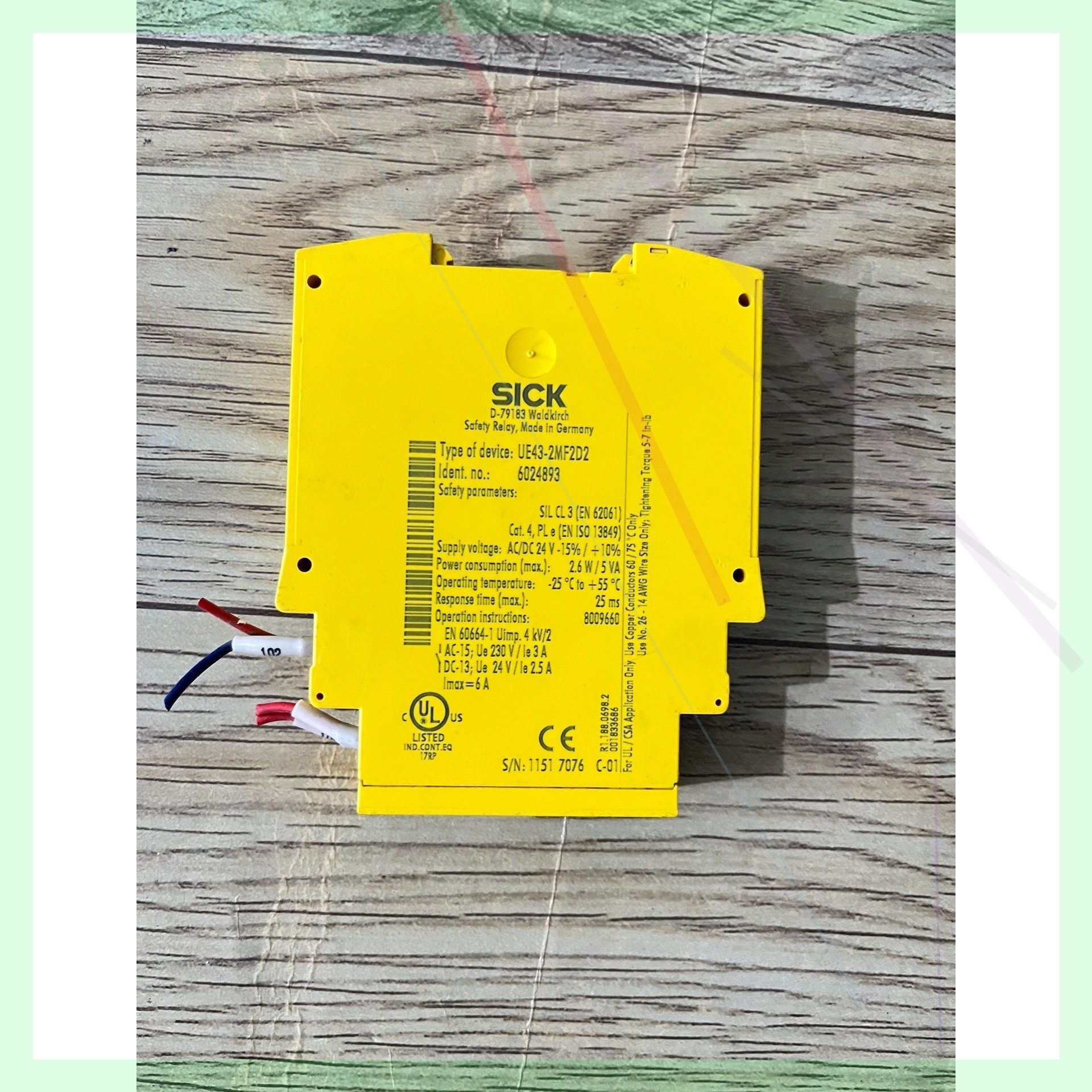 UE43-2MF2D2德国SICK施克安全继电器