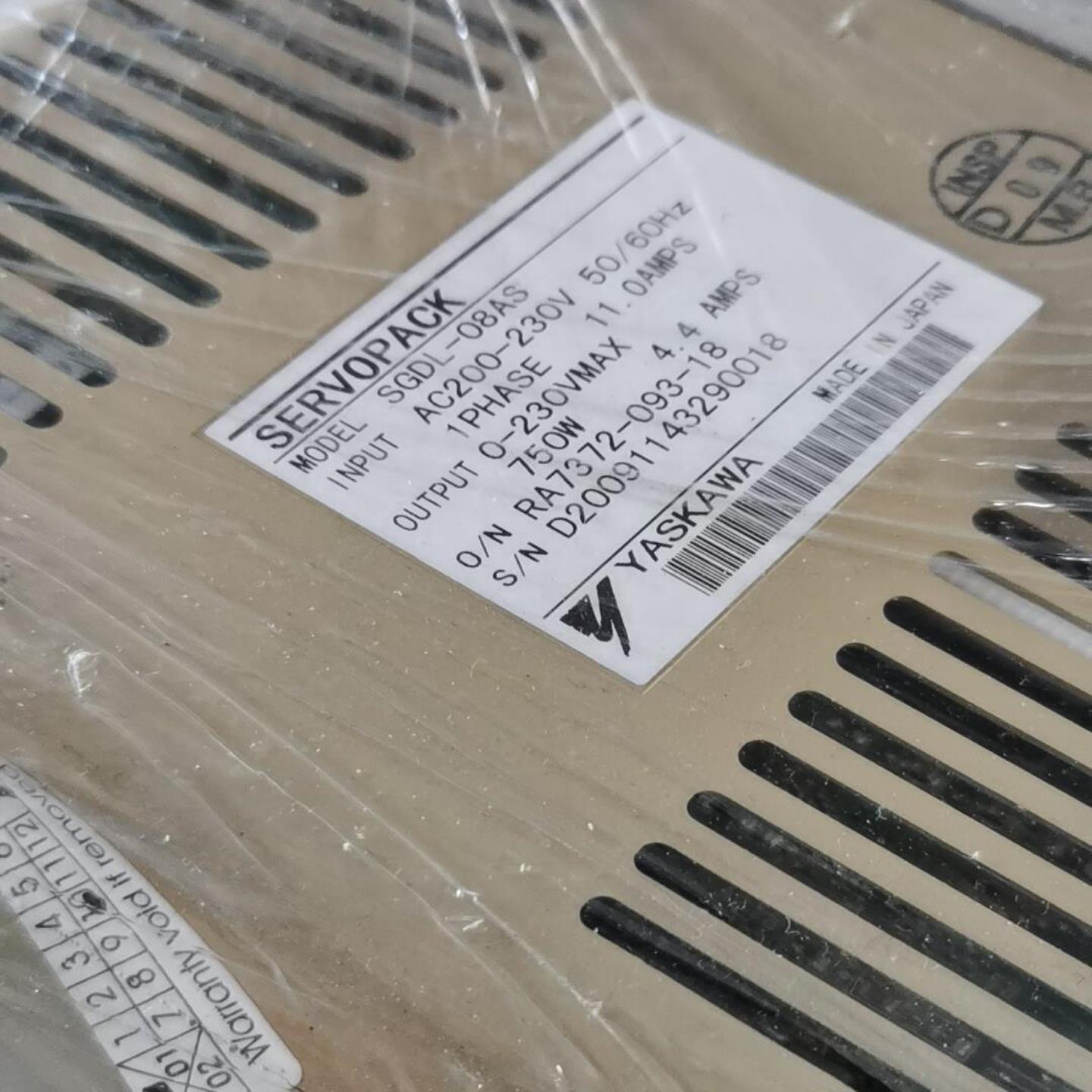 安川伺服驱动器SGDL-08AS 成色一般 卖 不退 有8个拍前询价