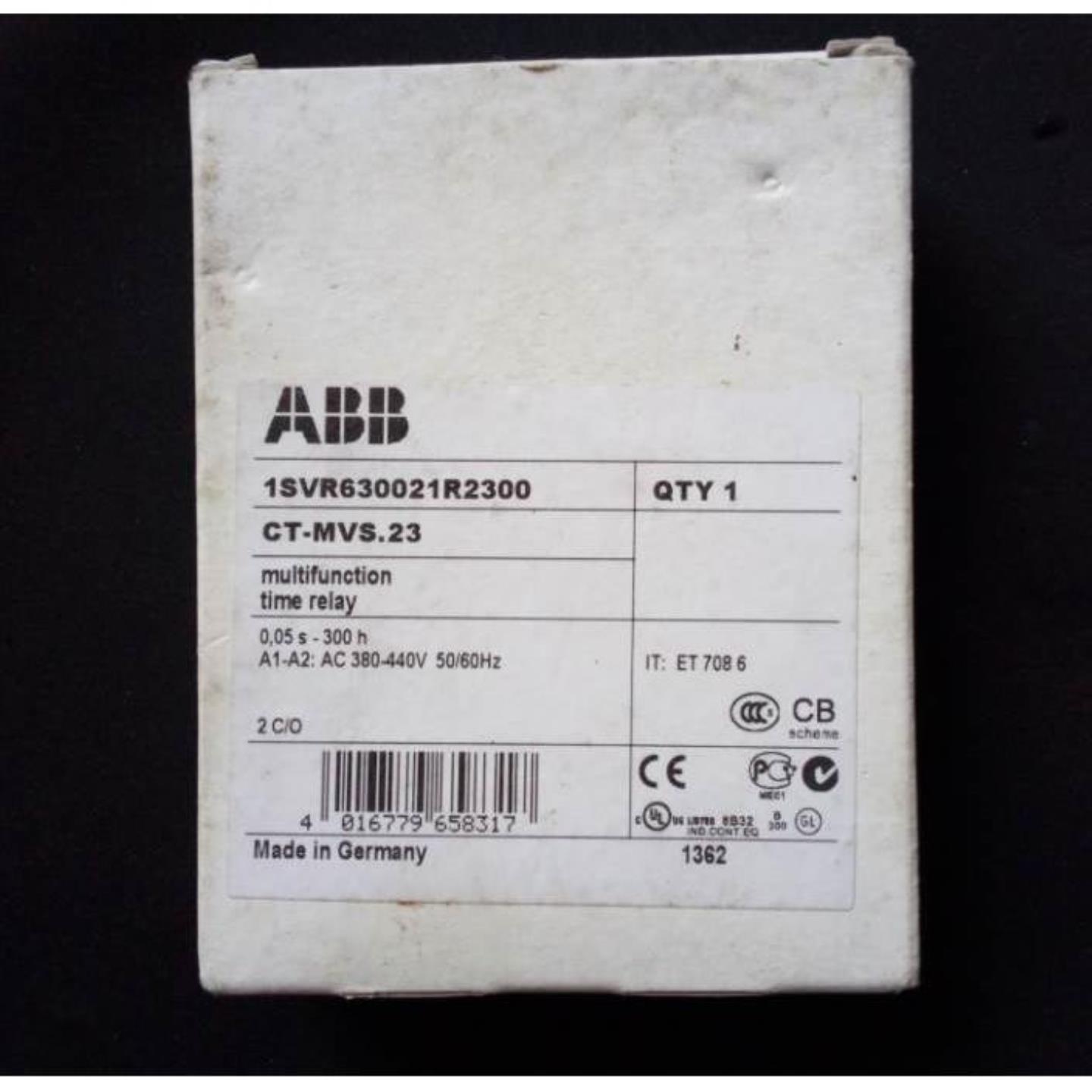 ABB时间继电器 CT-MVS23 005s-300h 380-440V AC