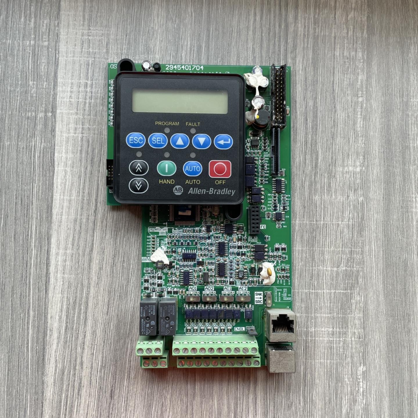 原装拆机AB罗克韦尔PF400系列变频器CPU控制板2945401704带显示屏