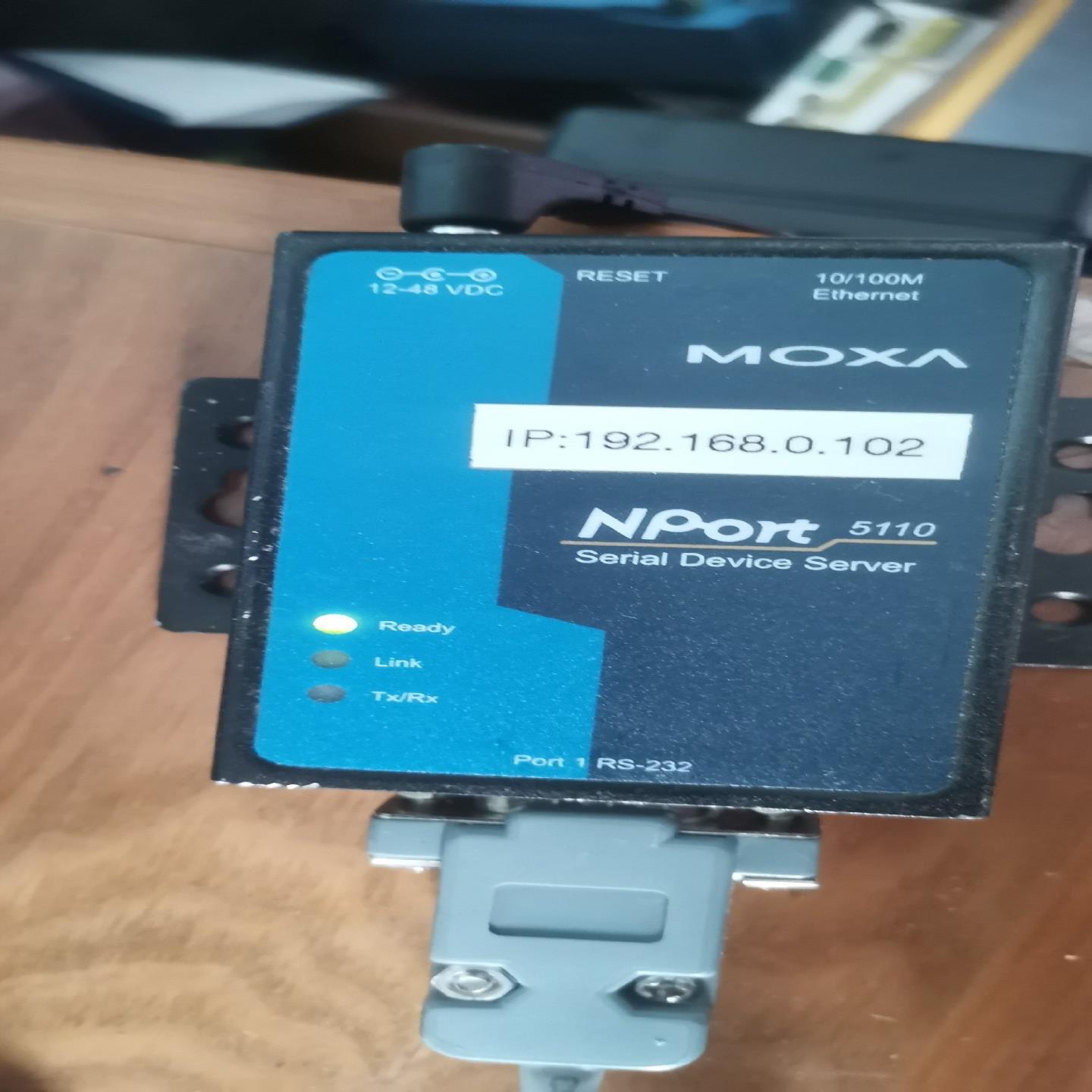 MOXA摩莎 NPORT5110 串口服务器通电显示功能包好全新原装拍前请