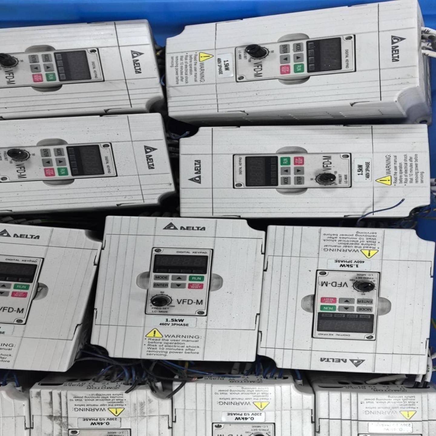 台达变频器VFD015M43B 15kw 380v 二手拆