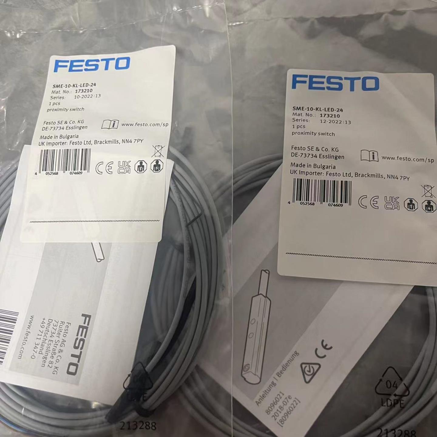 FESTO接近开关SME-8-K5-LED-24 175404 SME-10-KL-LED-24 173210