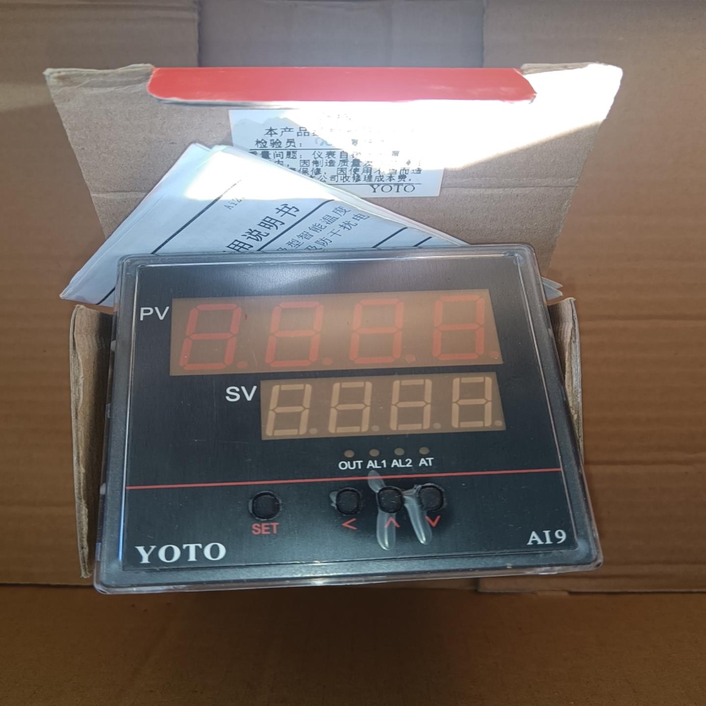 智能数显温控表AI9-M1-K输入K 显示范围0600℃ 220VAC  YOTO