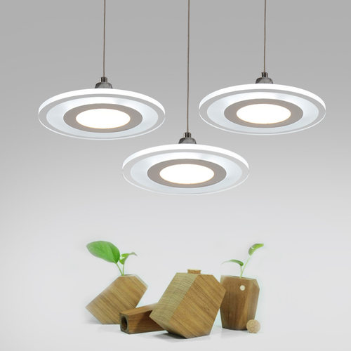 超薄简约餐厅灯亚克力吊灯