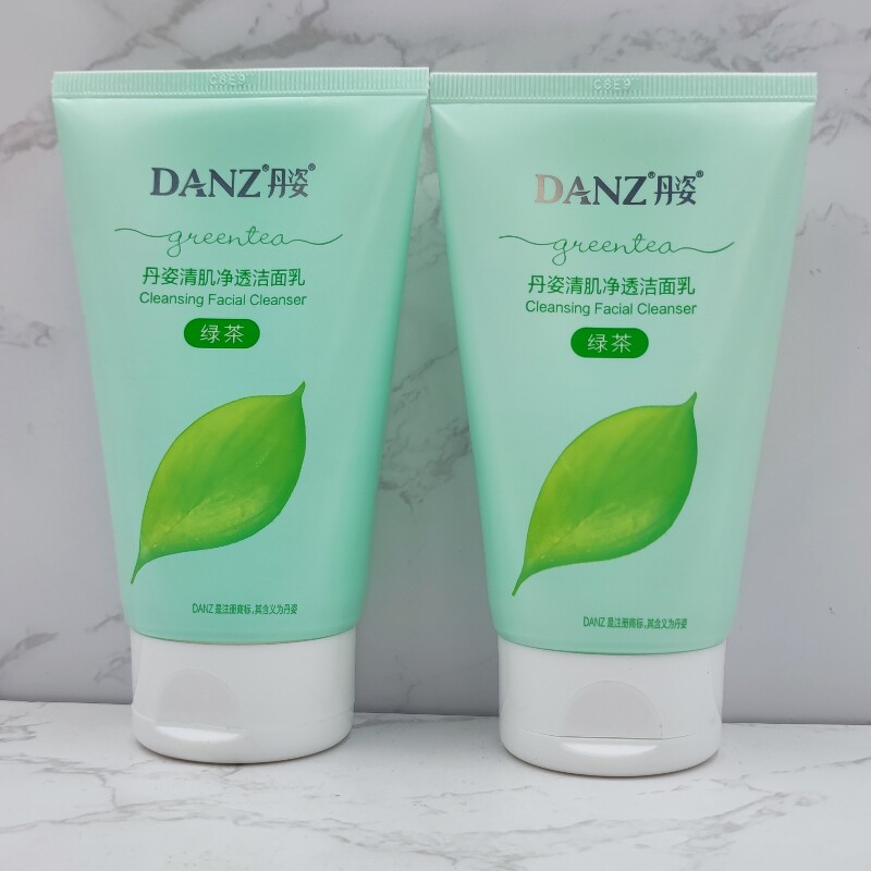 丹姿深层洁净洗面奶绿茶控油补水