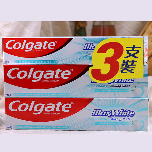 香港进口高露洁含氟美白去渍牙膏