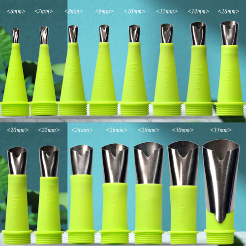 新款加厚V口不锈钢胶嘴