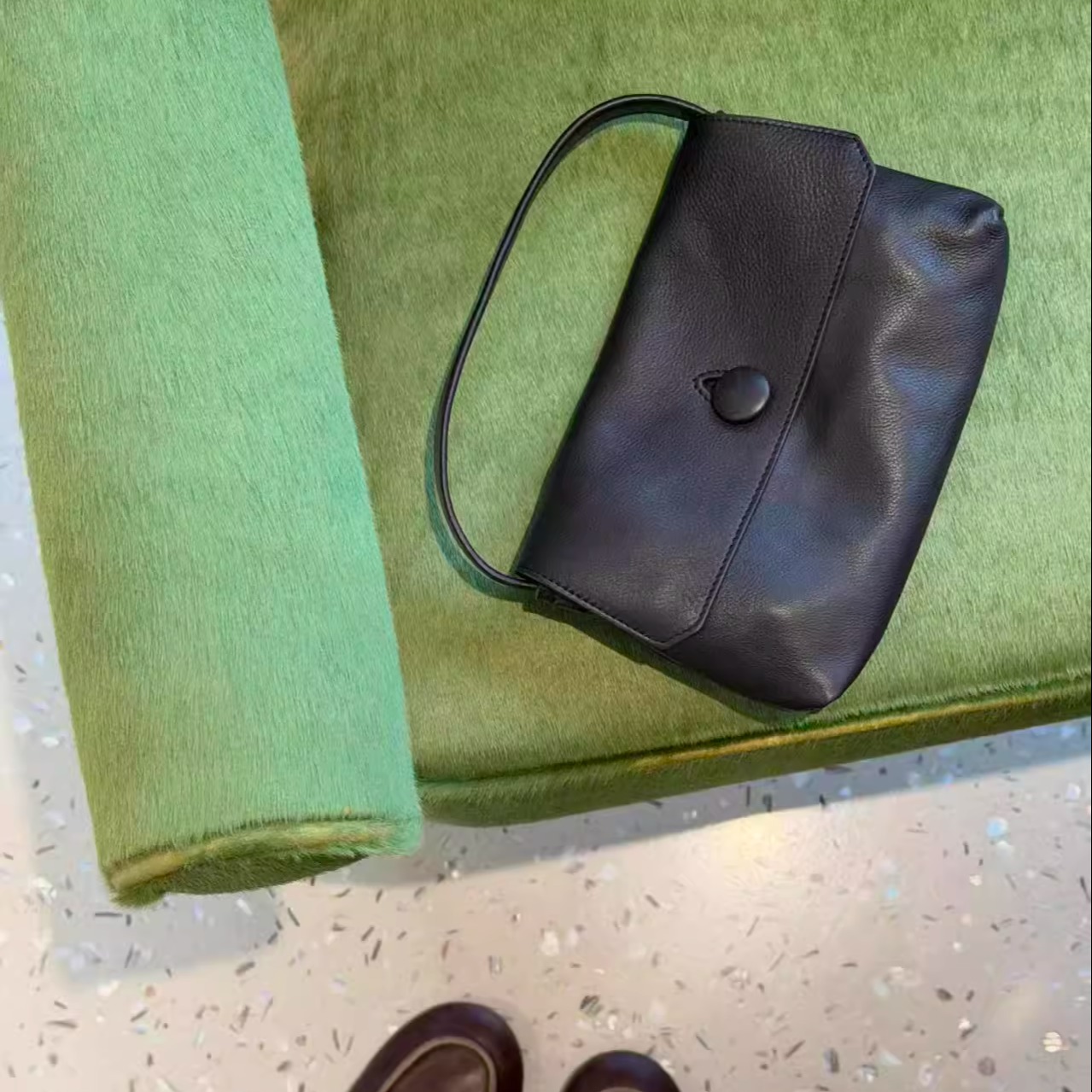 美国小众包包胎牛皮迷你手拎包女包真皮单肩小包软皮sally bag包