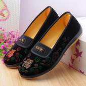 老太太鞋 春秋老北京布鞋 奶奶33小码 单鞋 女新款 妈妈平底防滑浅口鞋