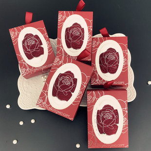 新款山茶花刺绣伴手礼毛巾婚庆礼盒回礼擦手巾生日活动礼品毛巾