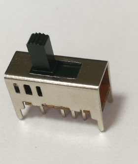 SS23D07(03)G4MM双排小拨动滑动开关立式DC小电源推动直SS23D13G5