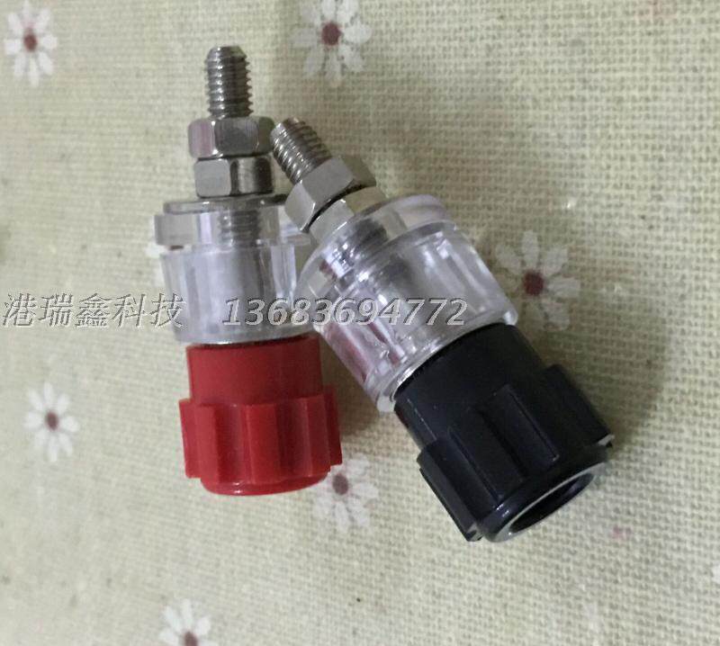 接线柱香蕉插座铜柱上海阳刚JS999A开孔M10 塑料10A红黑色新品
