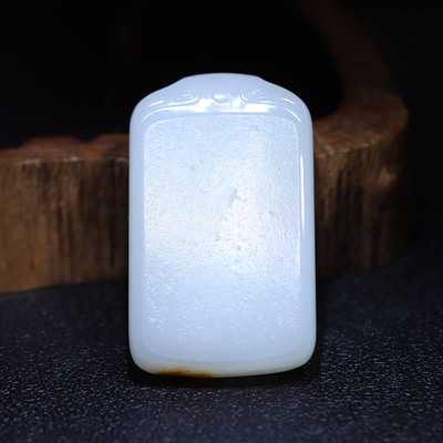 玉秀和田玉挂件无事牌定制吊坠